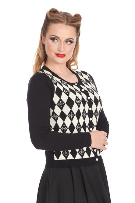 Hovedbilde Darts & Checks  Cardigan