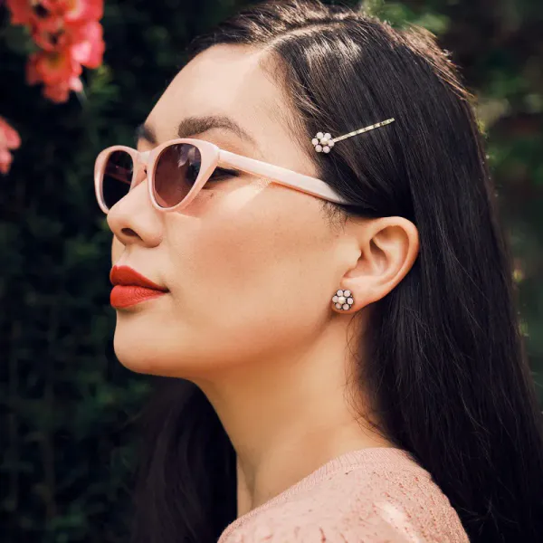 Hårspenne - Flower Rosa