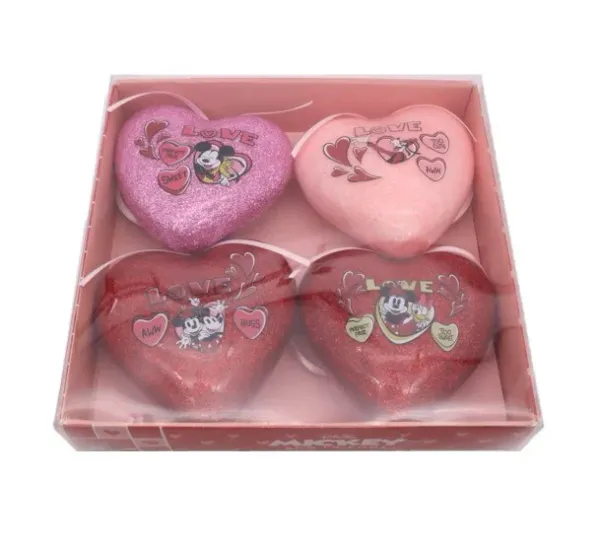 Disney - Glitter Hjerter 4 pk