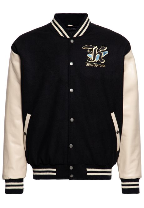 Main Image King Kerosin - College Lær/Ull Jakke - Detroit Greaser