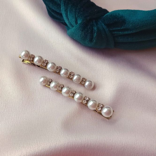 Hovedbilde Hårspenner - Pearly Queen Hairclip Duo