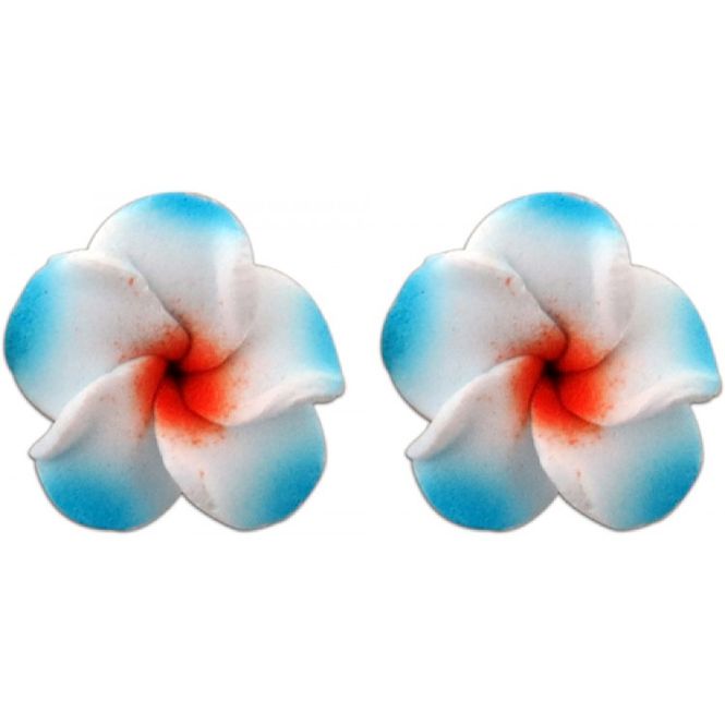 Hovedbilde Øredobber - Hawaii Hvit/Blå - Soft