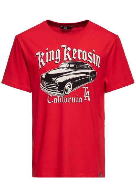 Main Image King Kerosin - California Greaser T-skjorte - Rød