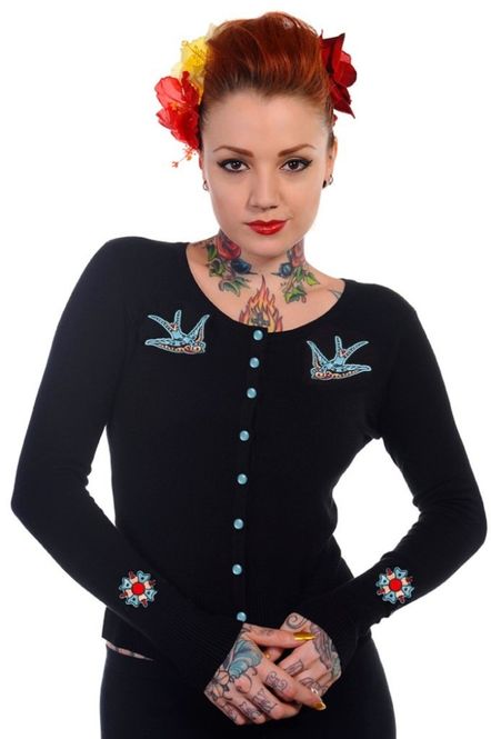 Main Image Blue Swallow Cardigan