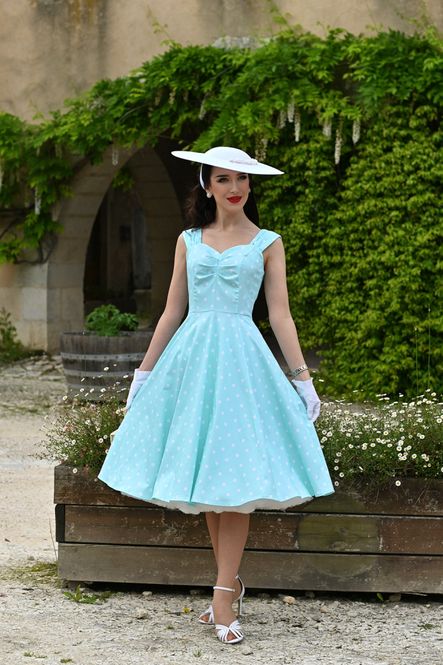 Main Image H&R - Elena Polka Dot Swingkjole