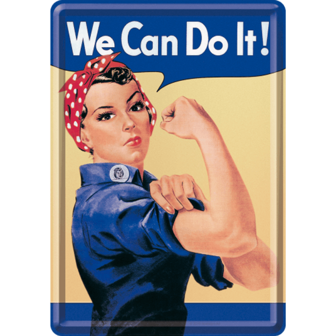 Main Image Metallkort - We Can Do It!
